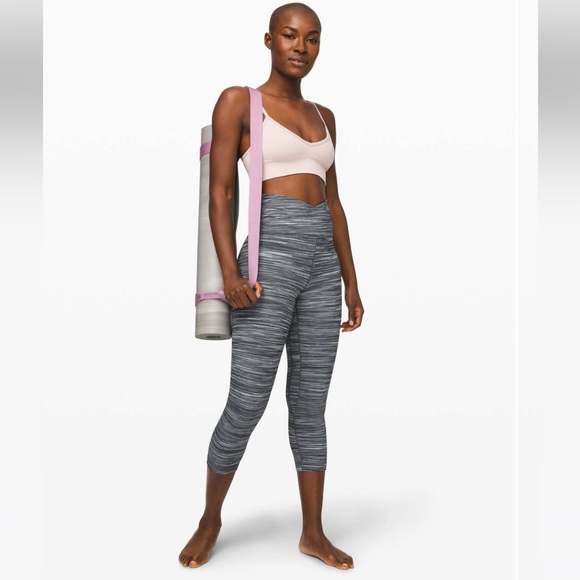 lululemon athletica Pants - Lululemon Align Crop 21" *Cross Waist
Mini Space Dye Herringbone Heathered